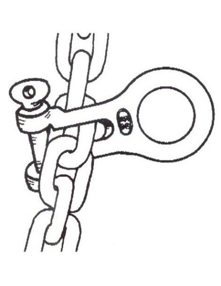 KONG Chain gripper connector, U-bolt version made of stainless steel - Anchorage and Docking - 0174301