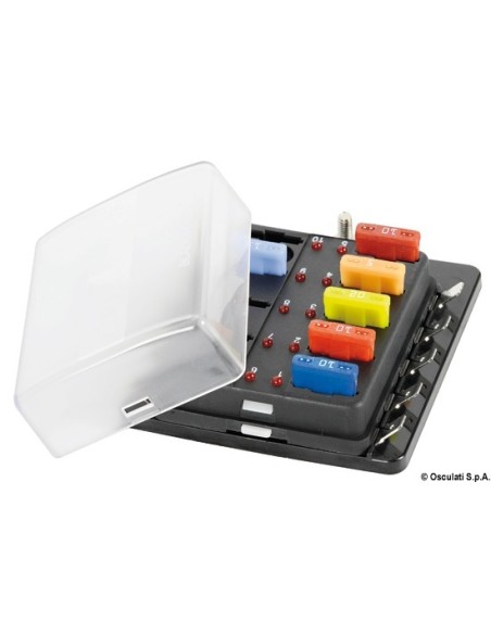 Scatola portafusibili con spie d'allarme - Elettricità - 1410270
