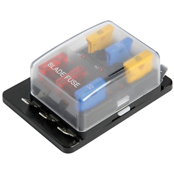 Fuse holder box with warning lights - Electricity - 1410270 2