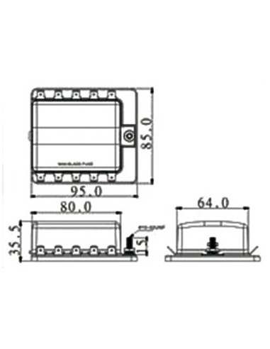 Fuse holder box with warning lights - Electricity - 1410270