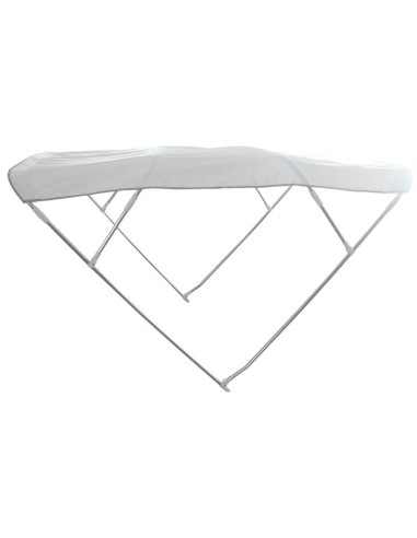 Tendalino pieghevole 4 archi in alluminio BIANCO. tendalino cappottino parasole pieghevole 4 archi