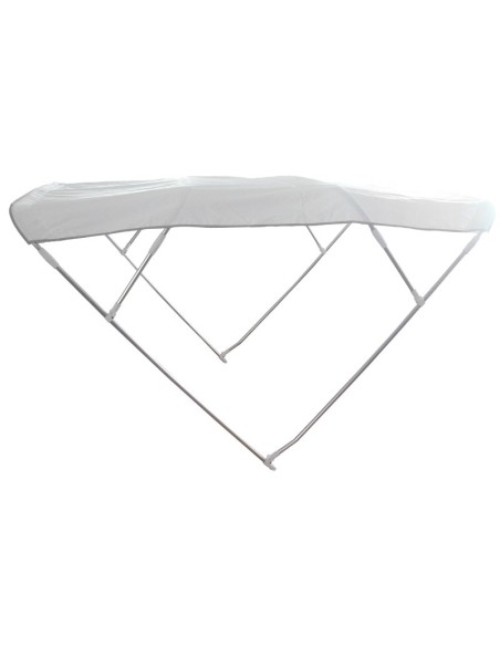 Tendalino pieghevole 4 archi in alluminio BIANCO. tendalino cappottino parasole pieghevole 4 archi