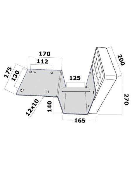 Supporto motore ausiliario per plancetta, modello ribassato - Home - 4737613