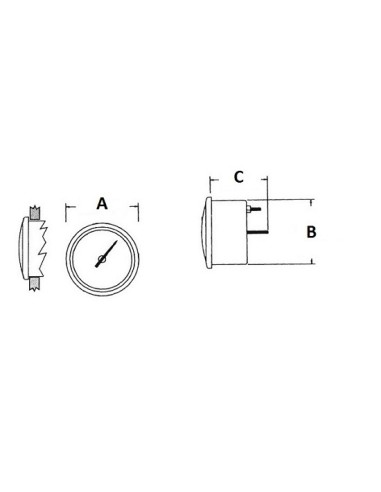 Indicatore TRIM  0 - 190 ohm- Elettronica-Strumentazione - 2732020