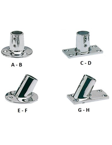 Base e raccordo acciaio inox per pulpito - Ferramenta Nautica - 4111222
