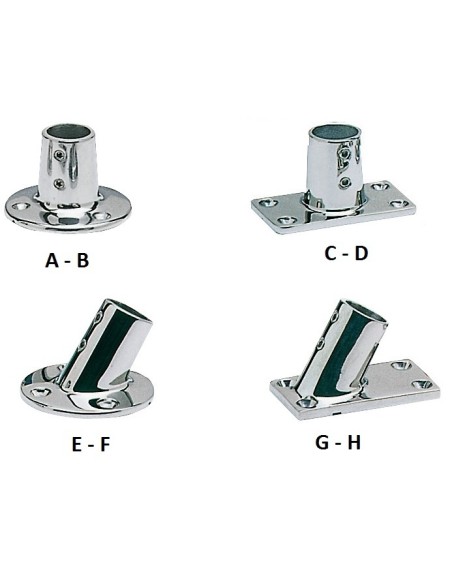 Base e raccordo acciaio inox per pulpito - Ferramenta Nautica - 4111222
