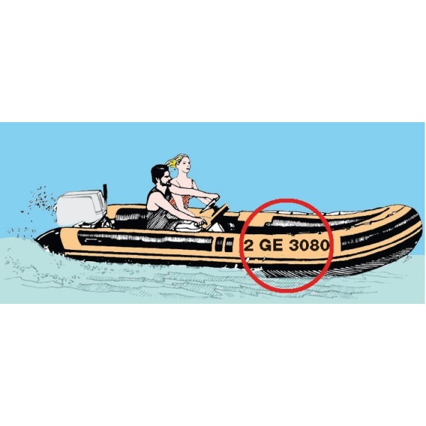 Lettere autoadesive altezza cm 8 - SICUREZZA - 5453408