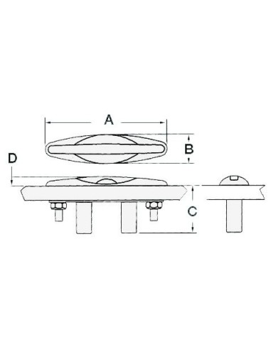 Bitta inox a scomparsa microfusa - Ferramenta Nautica - 4013601