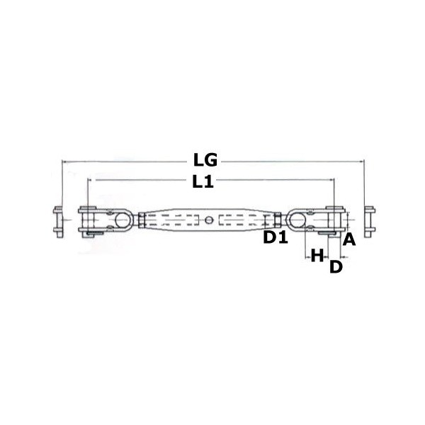 Rigging screws with two articulated jaws - SAILING &amp; SPORT - 0719506 2