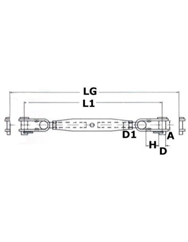 Rigging screws with two articulated jaws - SAILING &amp; SPORT - 0719506