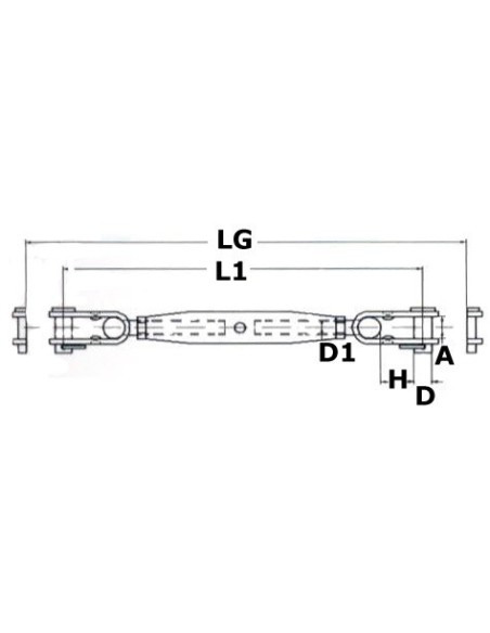 Tenditore con due forcelle snodate - VELA &amp; SPORT - 0719506