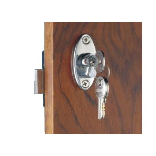 Lock with knob and Yale external key. Knob lock from inside - Ironware - 3812830