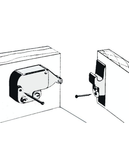 Cabinet door snap lock - Ironware - 3810742