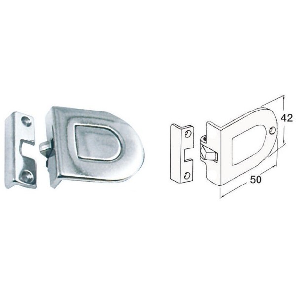 Cabinet door latch with pressure opening - Ironware - 3864400
