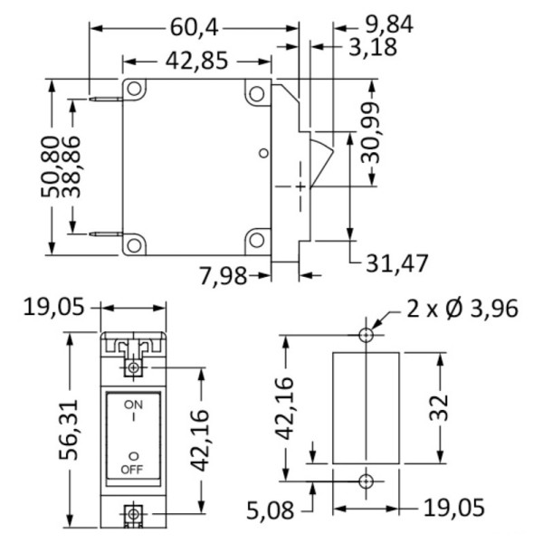 Interruttore AIRPAX a levetta magneto/idraulico - Elettricità - 1474005 2