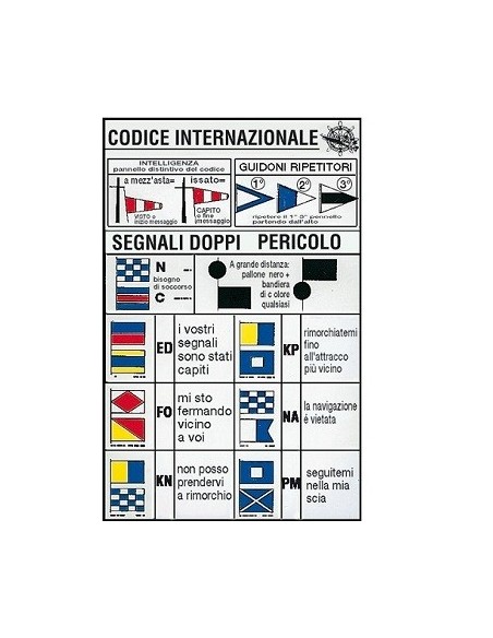 Nautical code sticker  intelligent signals - SAFETY - 35.452.93