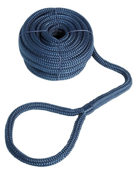 NAVY BLUE Mooring line, high-strength, with eye  - mooringline 0644441