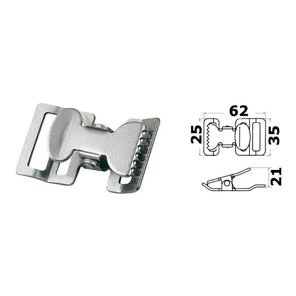 Tensioning Buckle made of stainless steel - Buckles and bands - 0644136