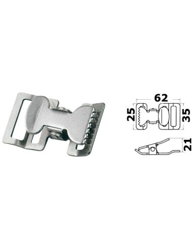 Tensioning Buckle made of stainless steel - Buckles and bands - 0644136
