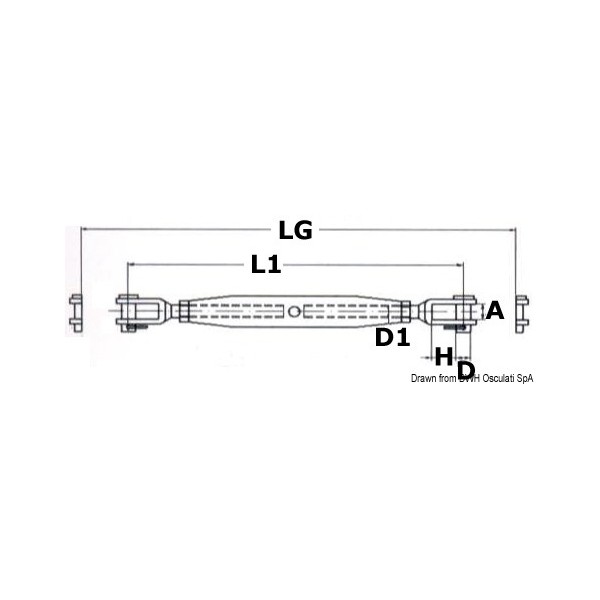 Rigging screws with two fixed jaws - SAILING &amp; SPORT - 0719705 2