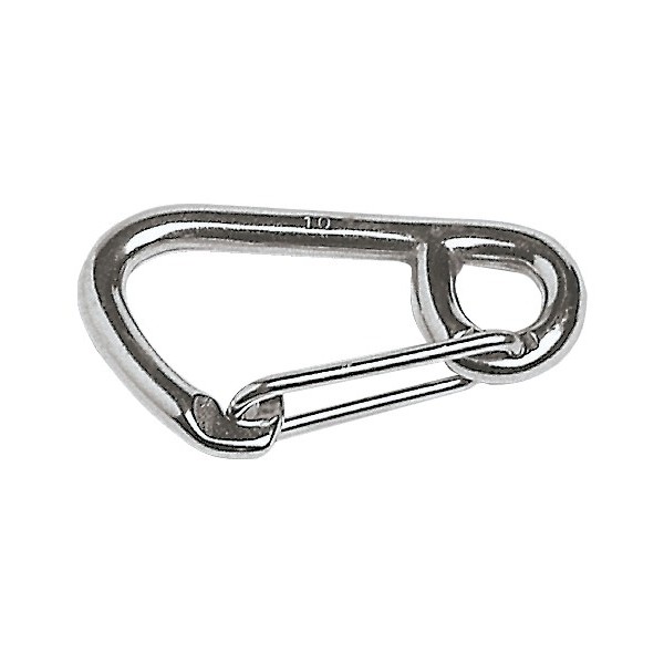  Moschettone in acciaio inox a grande apertura - Ferramenta Nautica - 0918508