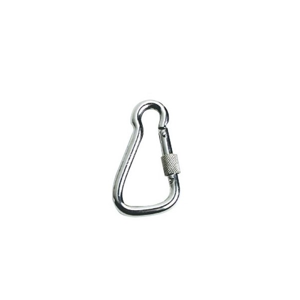  Carbine hooks with large opening, made of stainless steel with safety tread - Ironware 0917912