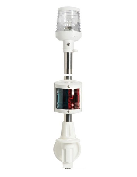 Classic pole with combined lights, made of stainless steel AISI 316 - Lighting - 1116600