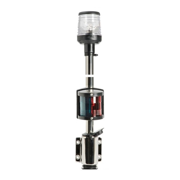 Classic pole with combined lights, made of stainless steel AISI 316 - Lighting - 1116600 2
