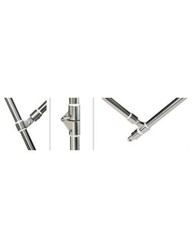 Tendalino acciaio inox pieghevole 4 ARCHI alto BIANCO - ATTREZZATURE DI COPERTA - 4692110