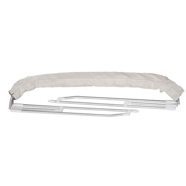 Tendalino pieghevole 3 archi in alluminio - BIANCO. tendalino pieghevole 3 archi altezza 115 cm completo di custodia con cernier 2