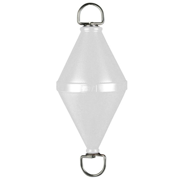 Blown polyethylene buoy with through-rod , WHITE -  - 3316801BI