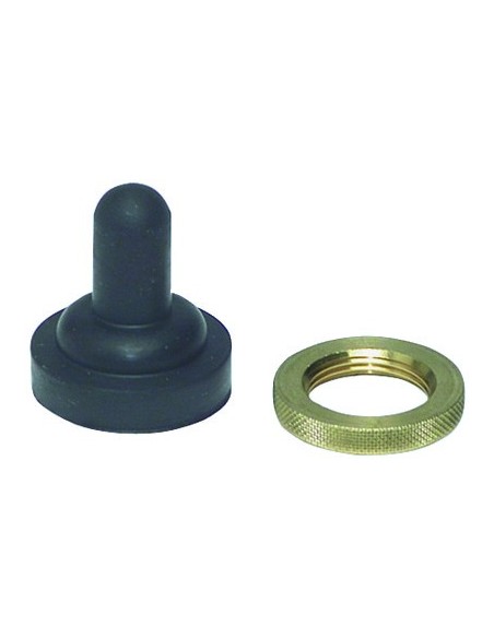 Rubber cap with brass washer - Electricity - 1493803