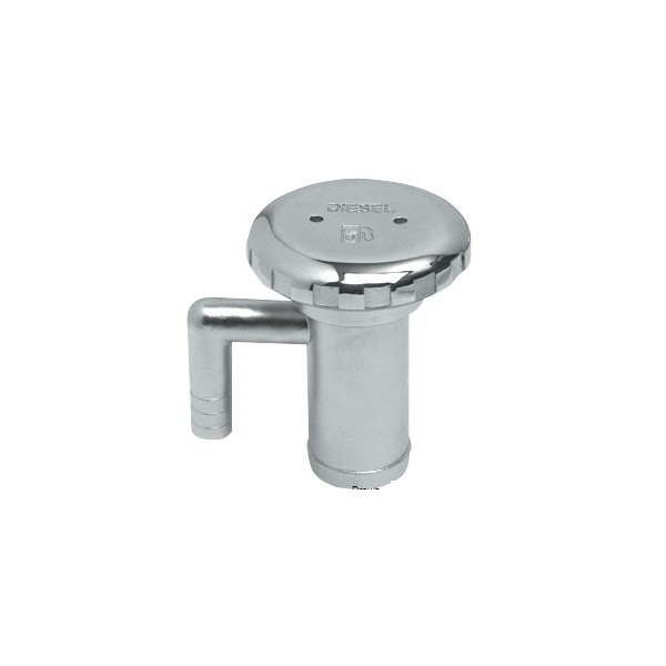 Tappo rifornimento in Acciaio Inox AISI 316 lucidato a specchio, con sfiato incorporato - mod. FUEL - ATTREZZATURE DI COPERTA - 