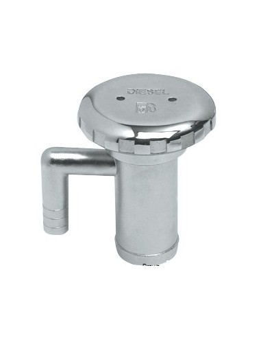 Tappo rifornimento in Acciaio Inox AISI 316 lucidato a specchio, con sfiato incorporato - mod. FUEL - ATTREZZATURE DI COPERTA - 