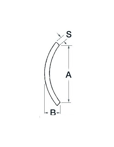 Mezzo tondo in Acciaio Inox AISI 316 lucidato a specchio - Ancoraggio e Ormeggio - 4448011