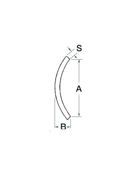 Mezzo tondo in Acciaio Inox AISI 316 lucidato a specchio - Ancoraggio e Ormeggio - 4448011