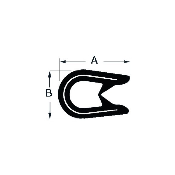 Profilo per bordare vetroresina o altri materiali - 1.5 - 4 mm - Ancoraggio e Ormeggio - 4449101 2