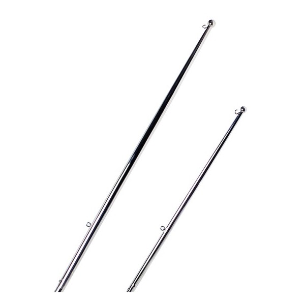 Portabandiera in acciaio inox lucidato a specchio con innesto a scatto - SICUREZZA - 3539201