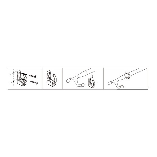 Clip a molla per fissaggio ganci d'accosto - COMFORT &amp; ARREDO - 3435900 2
