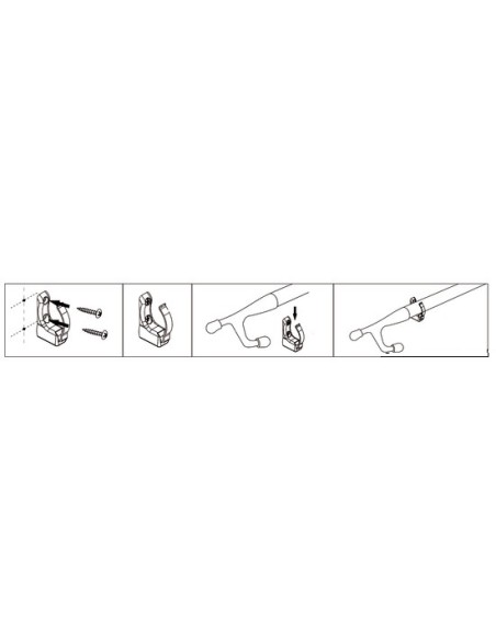 Clip a molla per fissaggio ganci d'accosto - COMFORT &amp; ARREDO - 3435900