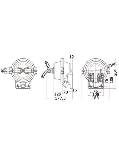 Hand pump foldable behind the bulkhead   - Pumps - 1526225
