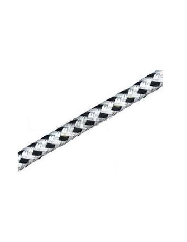 Treccia da ormeggio e ancoraggio robustissima e morbida Ø 12 mm - BIANCA E NERA - Cime e accessori - 3100312200
