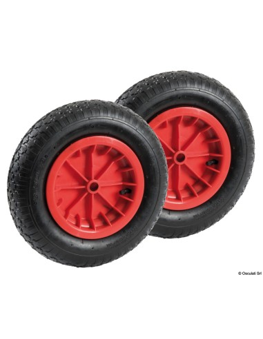 Ruota di ricambio carrelli in gomma pneumatiche ø 360 mm - Carrelli e rulli d'alaggio - 47.368.02