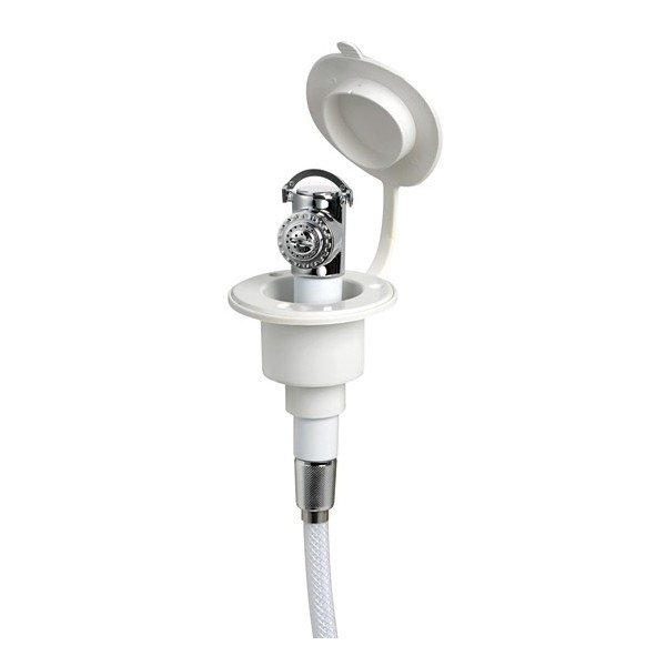 Box doccia con doccia a pulsante Mizar - BASE BIANCA - Docce e box doccia - 1524200