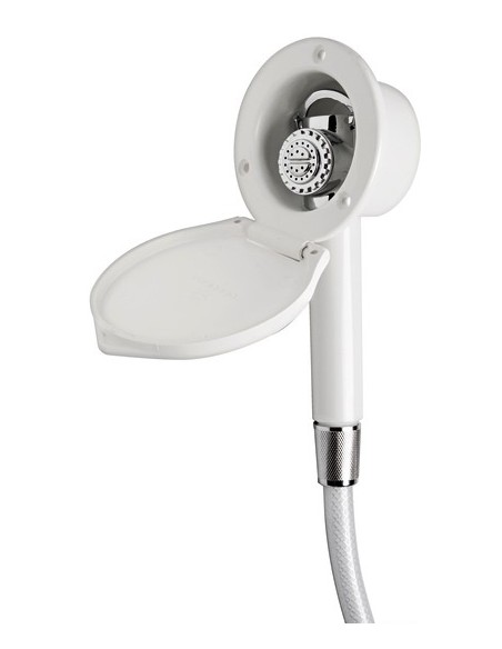 Box doccia Elegant con doccia a pulsante Mizar - Docce e box doccia - 1524600