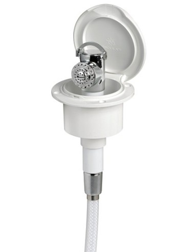 Box doccia CLASSIX EVO con doccia a pulsante Mizar - Sportello BIANCO - Docce e box doccia - 1525000