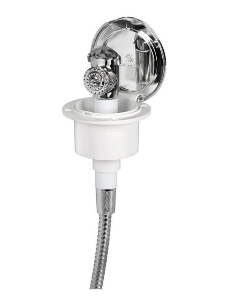 Classic Evo shower box with Mizar push-button shower - COVER CHROMED - Showers and shower boxes - 1525006