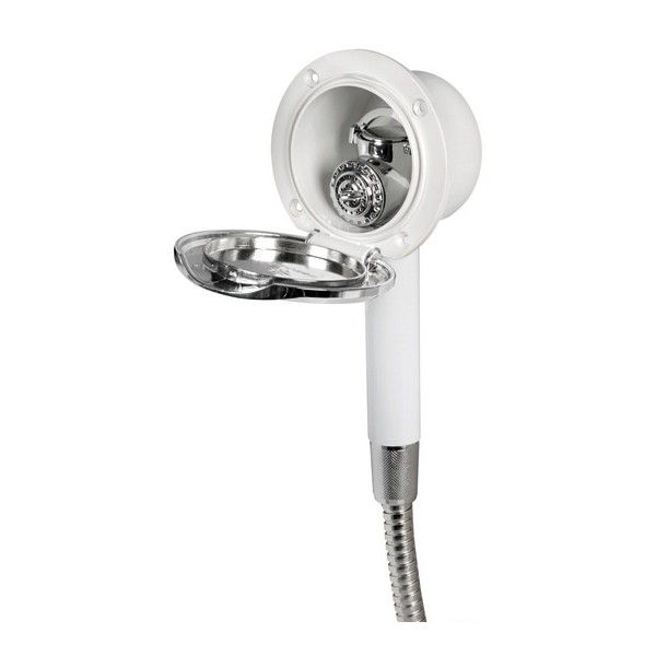 Classic EVO wall shower box with Mizar push-button shower - COVER CHROMED - Showers and shower boxes - 1525009