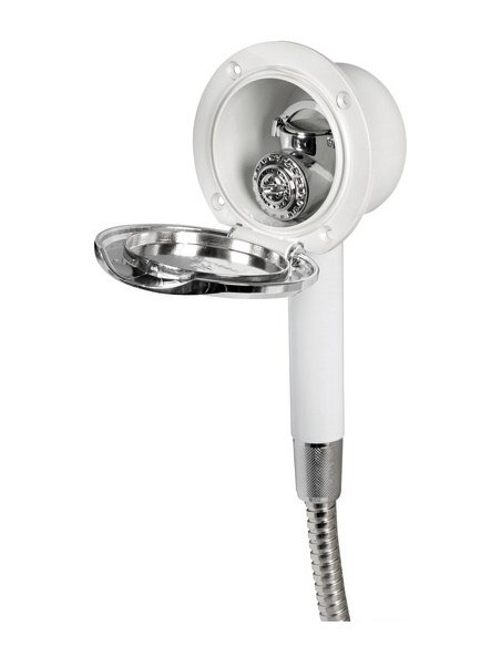 Box doccia A PARETE con doccia a pulsante Mizar - Sportello CROMATO - Docce e box doccia - 1525009