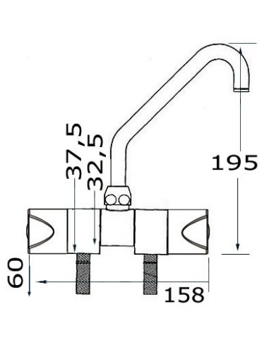 Slide series - Function cold water + hot - Spares cartridges - 1704702
